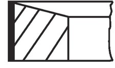 Piston ring kit mahle - kit,