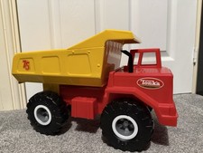 Tonka truck 1968, 75th anniversary edition, Red And Yellow Dump Truck Toy, VGC