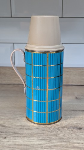 Vintage retro thermos flask - vintage,