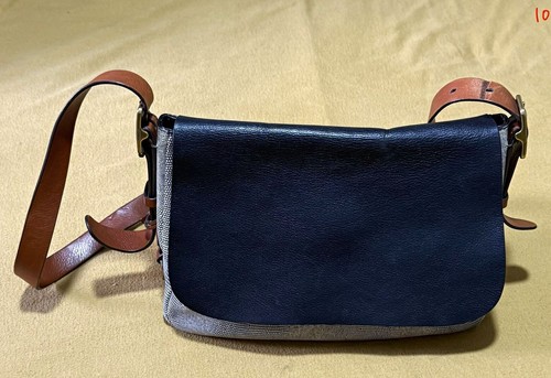 Fossil black grey canvas - black,