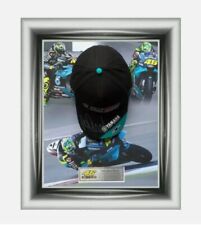Signed Valentino Rossi Cap Framed display - Yamaha MotoGP