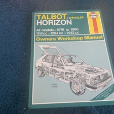 TALBOT HORIZON 1978 TO 1986