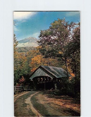 Postcard old covered - postcard, bridge