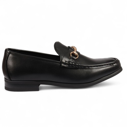 Men black moccasin gold - men's,