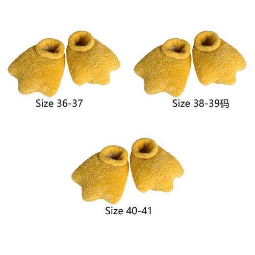 Duck paw slippers fuzzy - duck,