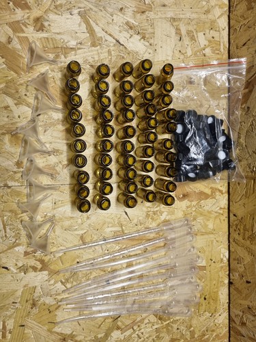 Pcs brown glass bottles - glass,