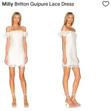 Milly White Guipure Lace