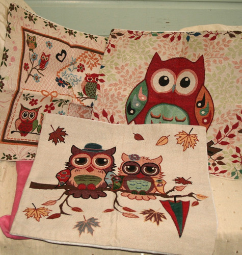 Three cushion covers tapestry - three,