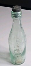 Old glass fizzy drink Bottle w