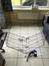 Amazon Basics Foldable Octagonal Metal Dog Pen Indoor Puppy Playpen, 61cm high