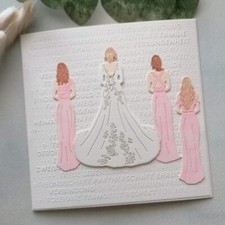 Metal Cutting Dies Wedding Bride Bridesmaid Scrapbook Paper Craft Mould Stencils