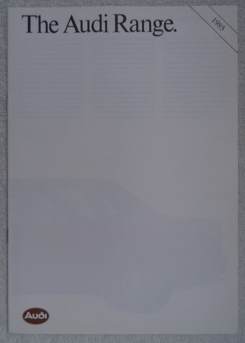 Audi range brochure - 1985:, 80