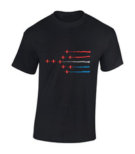 RED FIGHTER JETS MENS T SHIRT AEROPLANE PILOT RAF US AIR FORCE COOL DESIGN TOP
