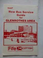 Fife Scottish Glenrothes bus service guide leaflet