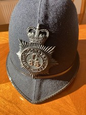 Bristol Police Helmet Black Night Plate Police Memorabilia