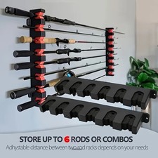 Fishing rod rack stand storage - fishing,