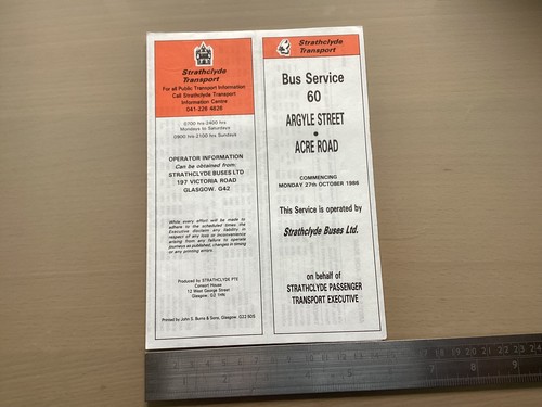 Strathclyde buses pte - strathclyde, scottish