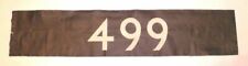 Vintage 1970's linen London bus blind 499 ideal house number sign 