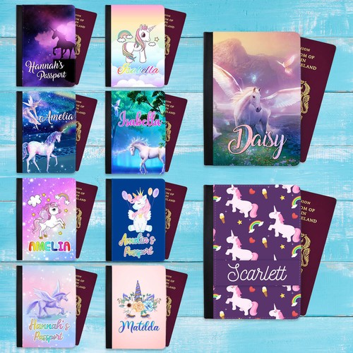 Unicorn design passport cover - unicorn,