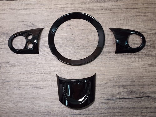 New gloss black steering - black,
