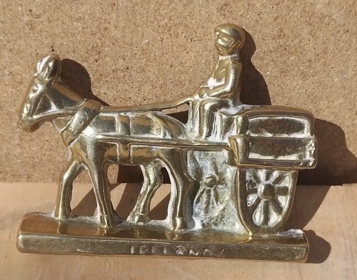 Vintage solid brass horse jib - vintage,