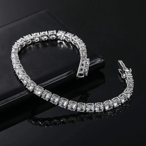 3ct tennis bracelet white gold - 3ct,