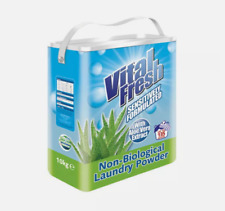 Vital Fresh Laundry Cleaning Powder  Aloe Vera Non Bio 10Kg - New+ Fast Delivery