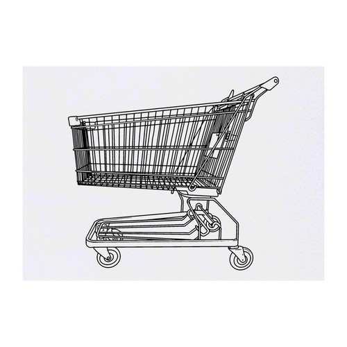 Shopping trolley temporary - 'shopping, trolley'
