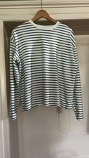 green stripe long sleeve top