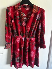 Zara Woman Red Floral Midi