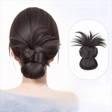Synthetic Bun Head Wig Braided