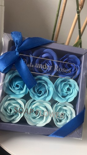 Blue shades soap - flowers, brand