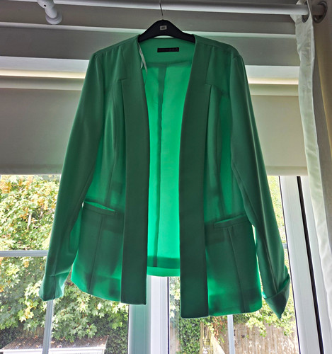 Green lightweight chiffon - chiffon, open