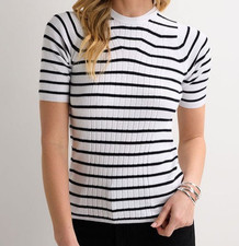 ex Marks & Spencer White Navy