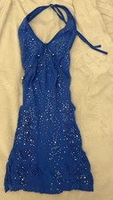 White Fox blue sparkly mini