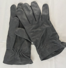 Real All Leather Glove Genuine Airforce German Made Luftwaffe Grey Supple Unisex