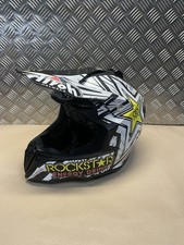 Airoh Twist Rockstar Motorcyle Off Road Motocross ATV Helmet White Black XS 5354