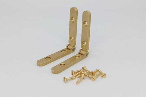 Solid brass side rail - solid, hinge