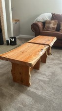 Live edge yew Coffee Tables
