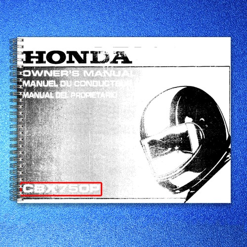 Honda cbx750p owners manual - honda,
