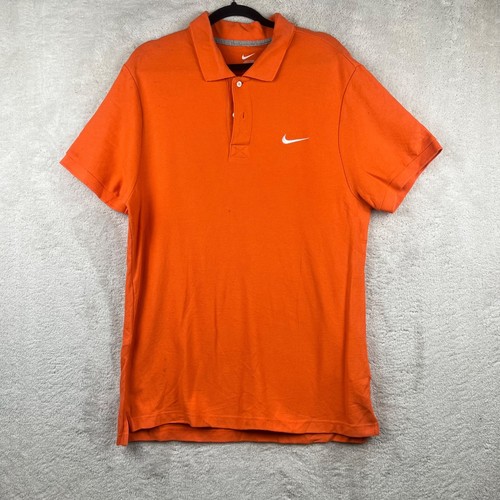 Nike men orange polo - men's, shirt
