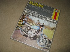 Haynes Suzuki Motorcycle Workshop Manual - GS400 Twins