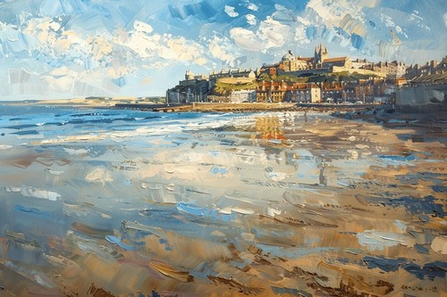 Beach seascape canvas - beach, picture