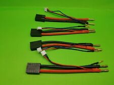 4 PACK 4mm Bullet to FITS Traxxas  LiPo Battery Harness 2S 7.4v GENS ACE ZIPPY