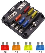 6 Way Blade Fuse Box Block