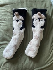Penguin santa hat slipper - penguin,