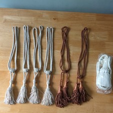 7 Single Tiebacks with Tassels