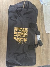 Men's Diesel SPIRIT OF THE BRAVE Black Weekender Holdall Overnight GymCabin Bag 