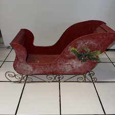 Christmas wooden metal santa - wooden,