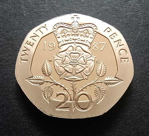 1987 twenty pence - pence, proof